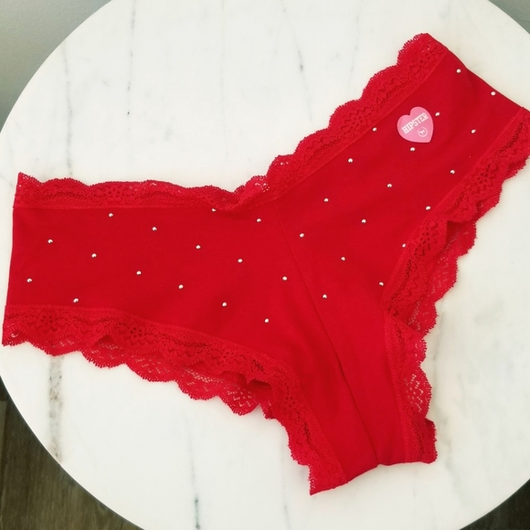 Victoria's Secret PINK Vintage Extra Low Rise Cheeky Hipster Panty Jeweled NWT - Picture 5 of 10